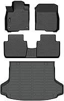 Vista 18 de Auxko Alfombrillas para todo tipo de clima, aptas para Honda CR-V 2017-2022, forros de elastómero termoplástico, accesorios para todas