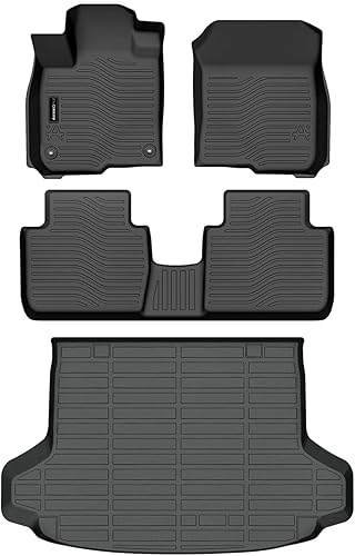 Miniatura 18 de Auxko Alfombrillas para todo tipo de clima, aptas para Honda CR-V 2017-2022, forros de elastómero termoplástico, accesorios para todas