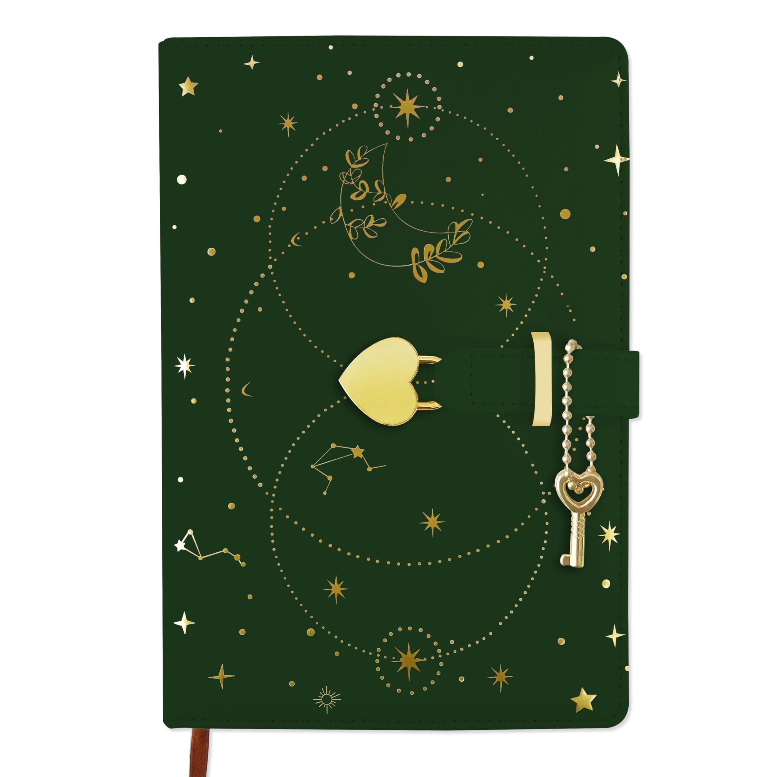 Diario Con Lucchetto A Cuore - 192 Pagine, Chiave Inclusa, Taccuino Segreto Per Ragazze, Design Rosa Arcobaleno - Foto 10