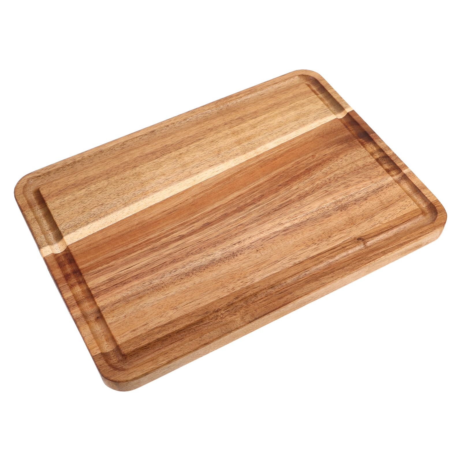 Planche à découper en bois massif 35x25x2 cm pour bloc de boucher de cuisine