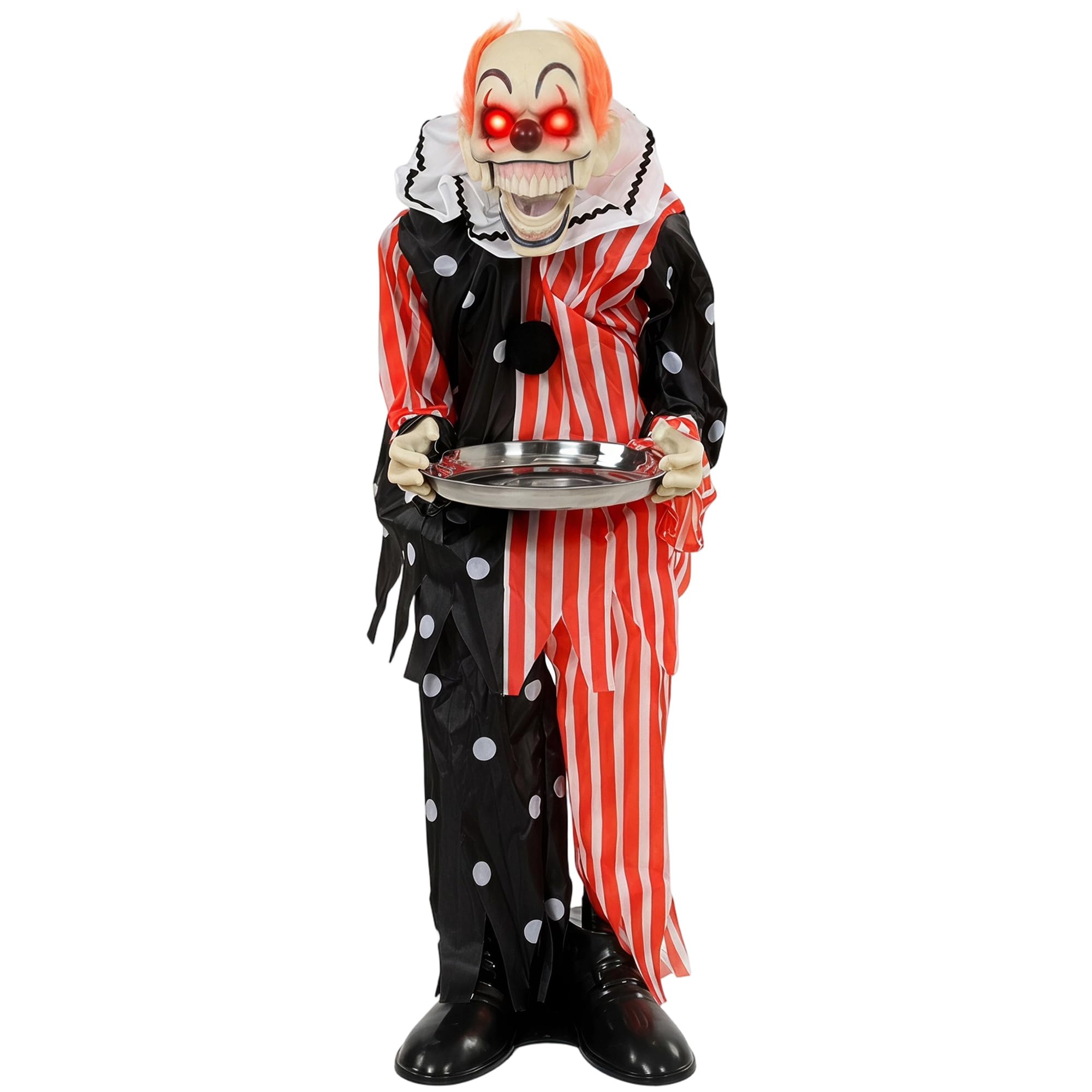 Rackhams Red/Orange/Black Animated Clown Halloween Decorations Outdoor Indoor