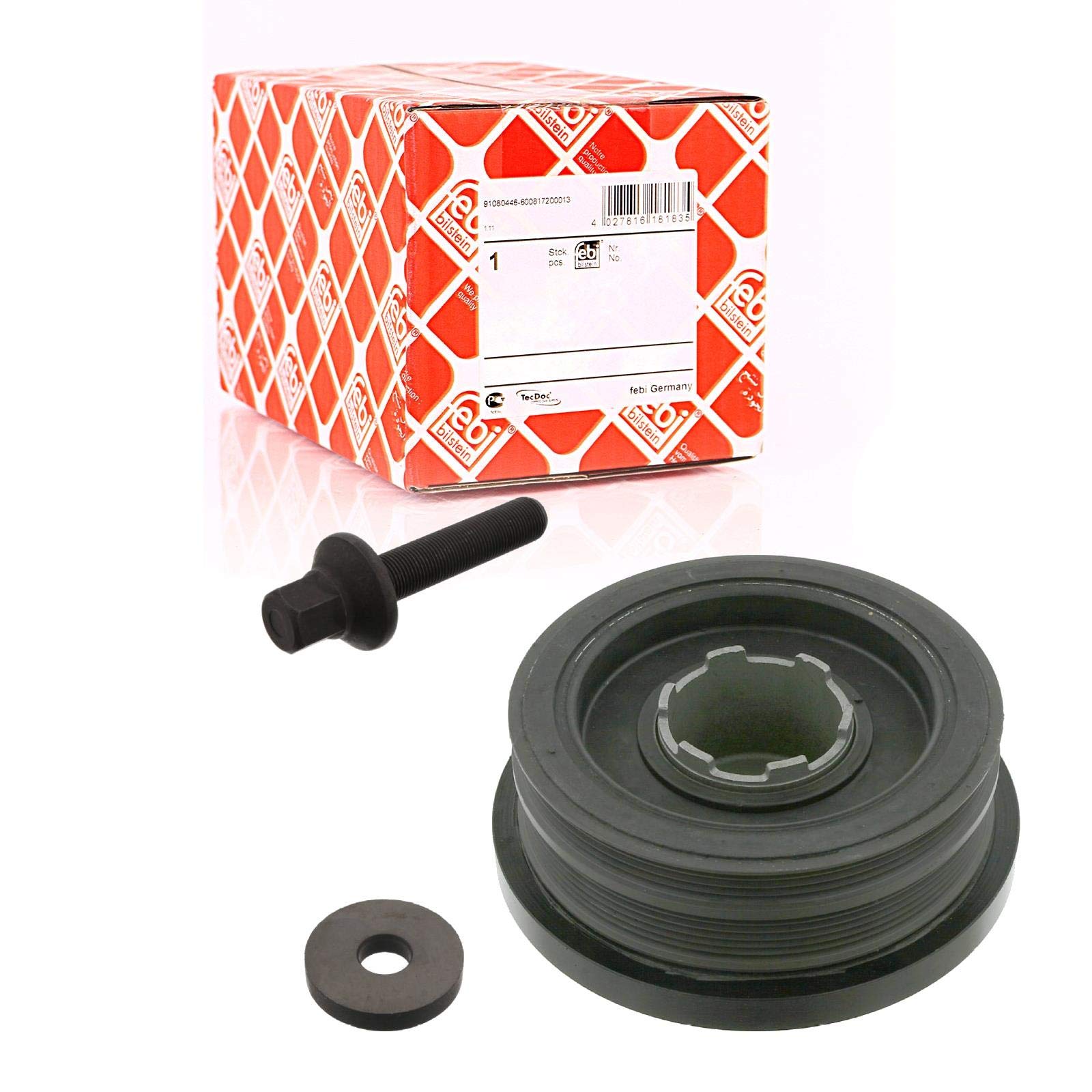 febi bilstein 34166 Puleggia disaccoppiata albero a gomiti con vite e disco