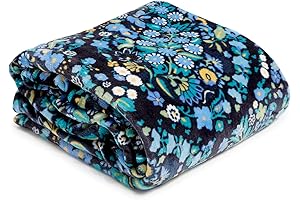 Vera Bradley Turtle Dream Dreamer Paisley Fleece Plush Throw Blanket 80 X 50