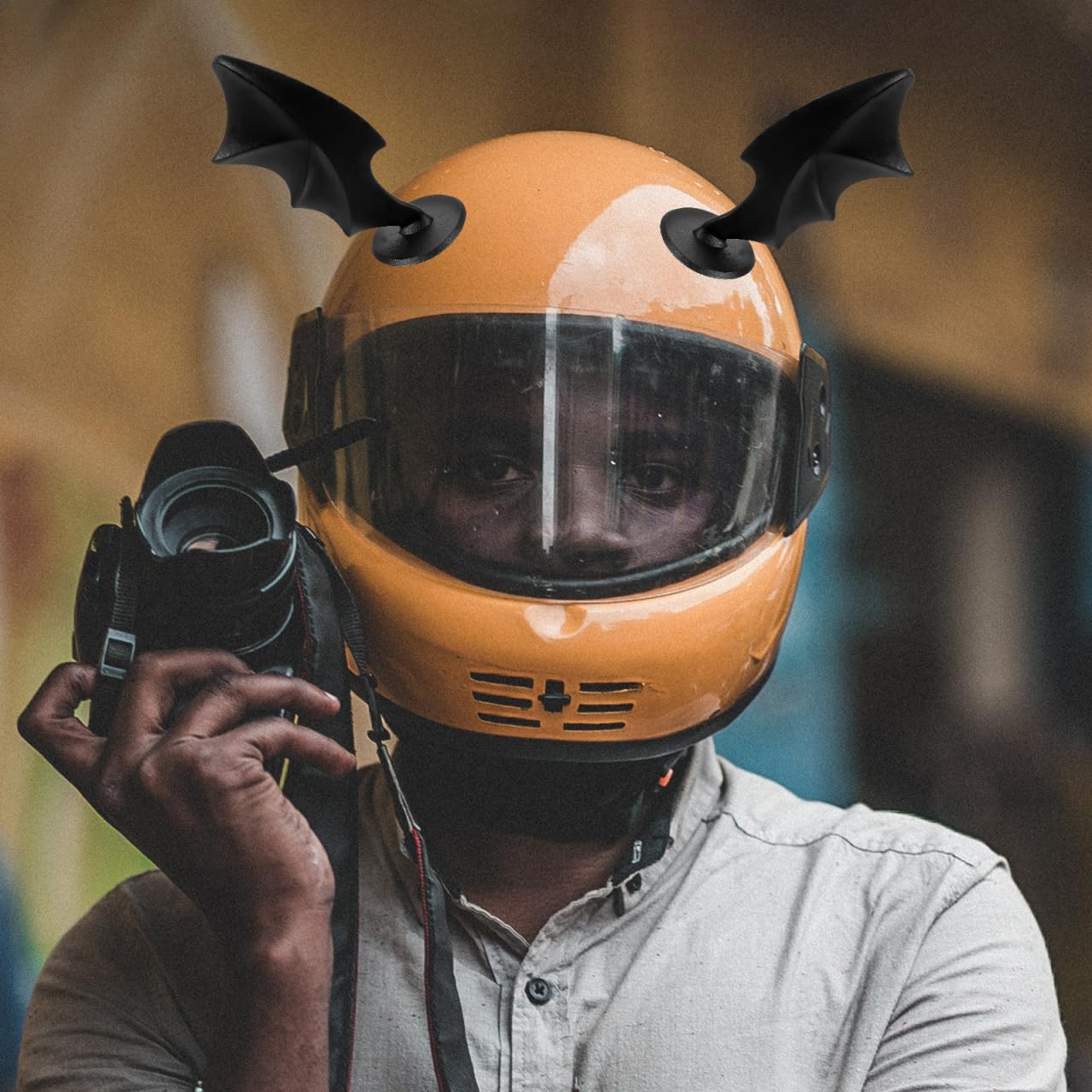 cool motorcycle helmet accessories Sosoport Wings Decor Mini Wings Helmet Decor for DIY Crafts Costume Accessories Scooter and Cycling Use Decorative Headdress for Distinctive Styling : Automotive Color:BLACK ELEC Best Motorcycle Helmet Bags REAR SPOILER REPLACEMENT FOR Helmet Parts and Accessories