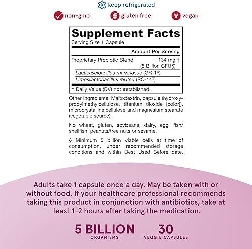 Miniatura 4 de Jarrow Fórmulas Fem Dophilus, FEM30, individual, 1, 1