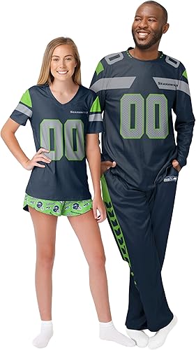 Miniatura 3 de FOCO Men's NFL Team Logo Gameday Ready Jersey Pajama Set