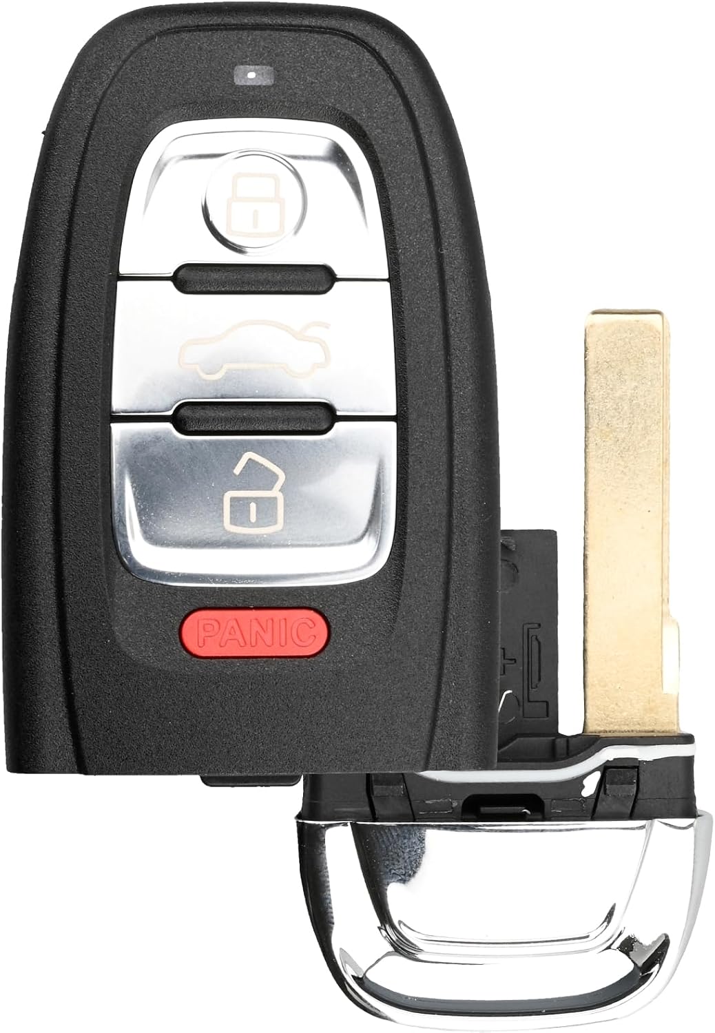 IYZFBSB802 Key Fob Shell Case Compatible with A4 A5 A6 A7 allroad Q5 S4 S5 S6 S7 S8 2PCS