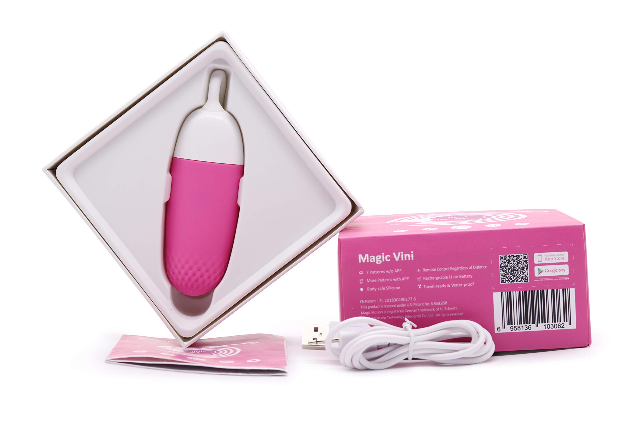 Magic Motion Vini application contrôlée d'amour rose œuf Taille Unique E28690