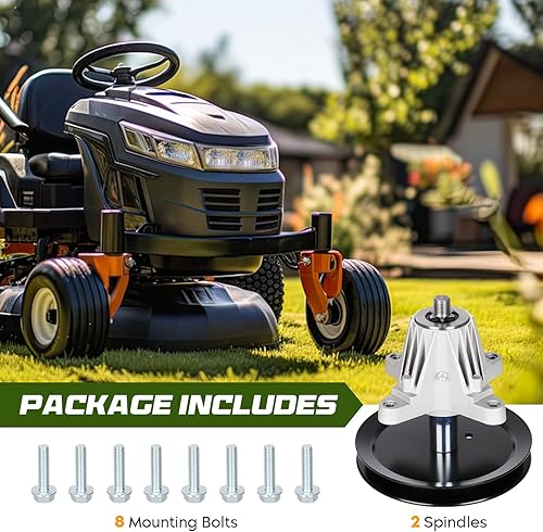 Miniatura 5 de Conjunto de husillo 618-04636 618-04865 918-04636, apto para Cub Cadet LTX1045 LTX1046, para MTD LT2000 LT2200, para Troy-Bilt TB2246, plataforma de