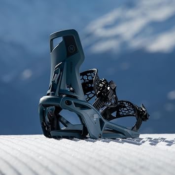 Nidecker Supermatic Snowboard First Universal, Dual-Entry, Automatic Binding - Comfortable and Reliable as a Regular Two-Strap Binding - Genuine Game Changer with its Drop in tech