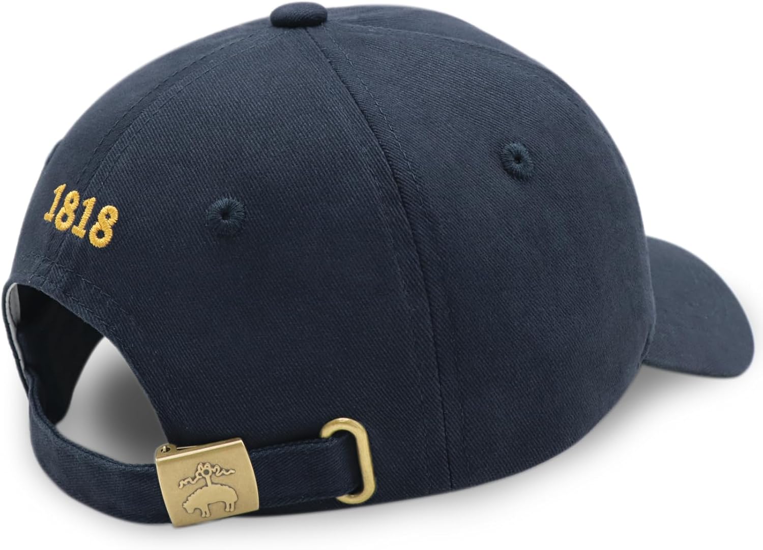 Brooks Brothers Men’s Classic 100% Cotton Twill Baseball Cap - Woven Logo One-Size Adjustable Hat