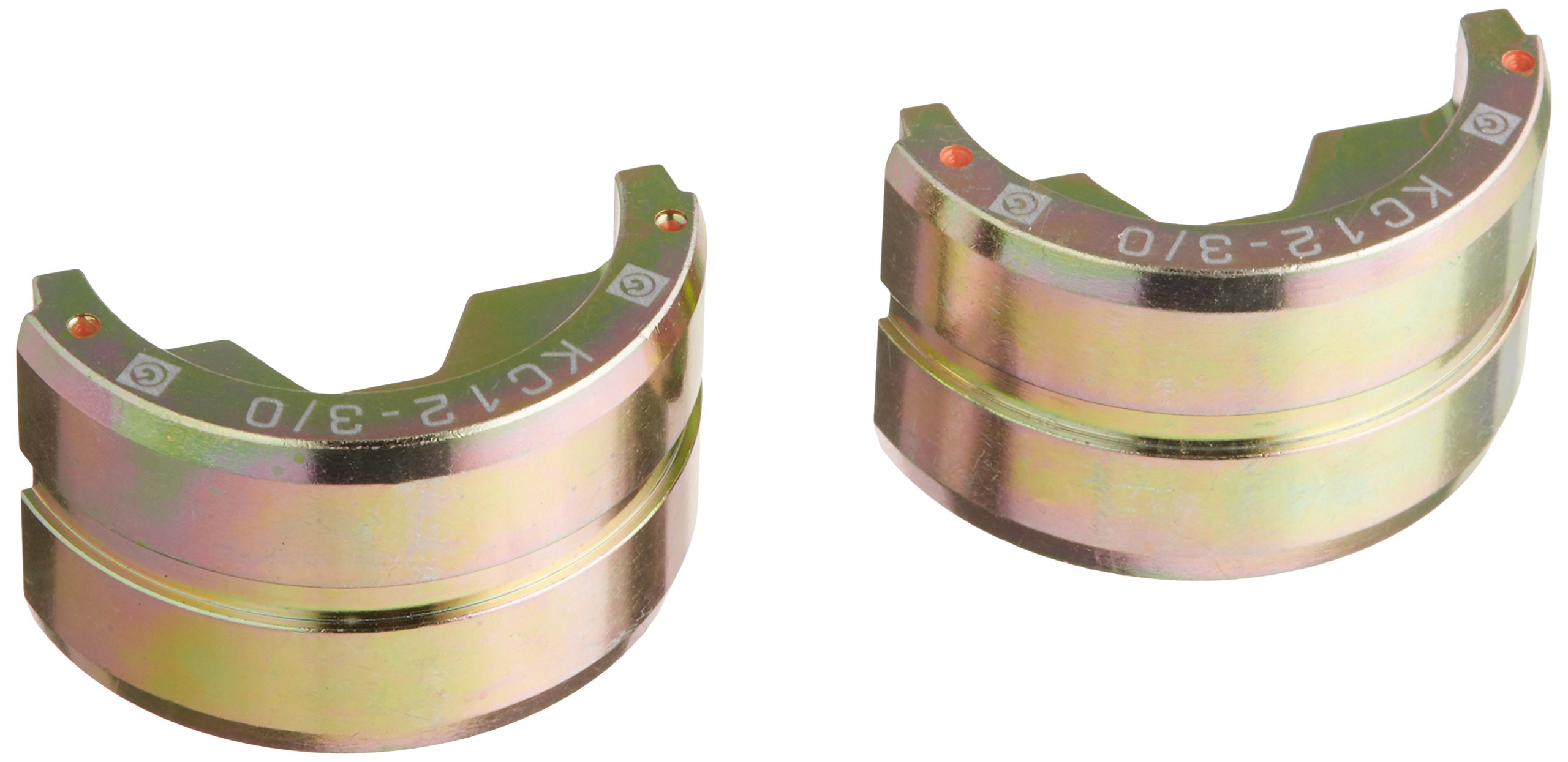 Greenlee KC12-600 圧着工具ダイス Greenlee KC12-3⁄0 ダイス、クリンプ #3⁄0 銅、オレンジ