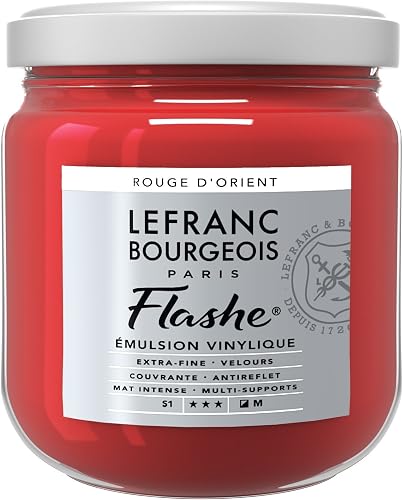 Lefranc Bourgeois Flashe Acrylique Pot 400ml Rouge D'Orient