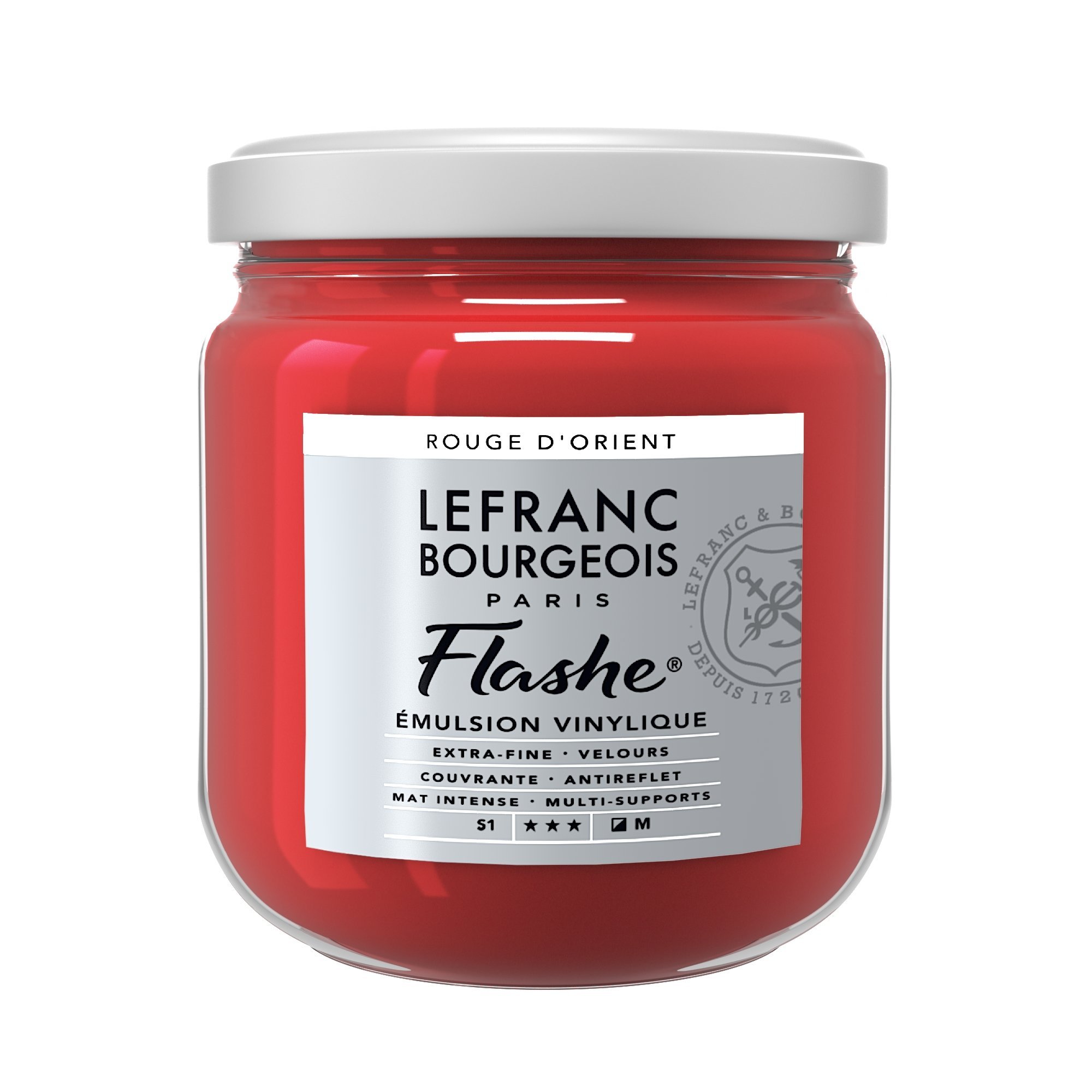 Lefranc Bourgeois Flashe Acrylique Pot 400ml Rouge D'Orient