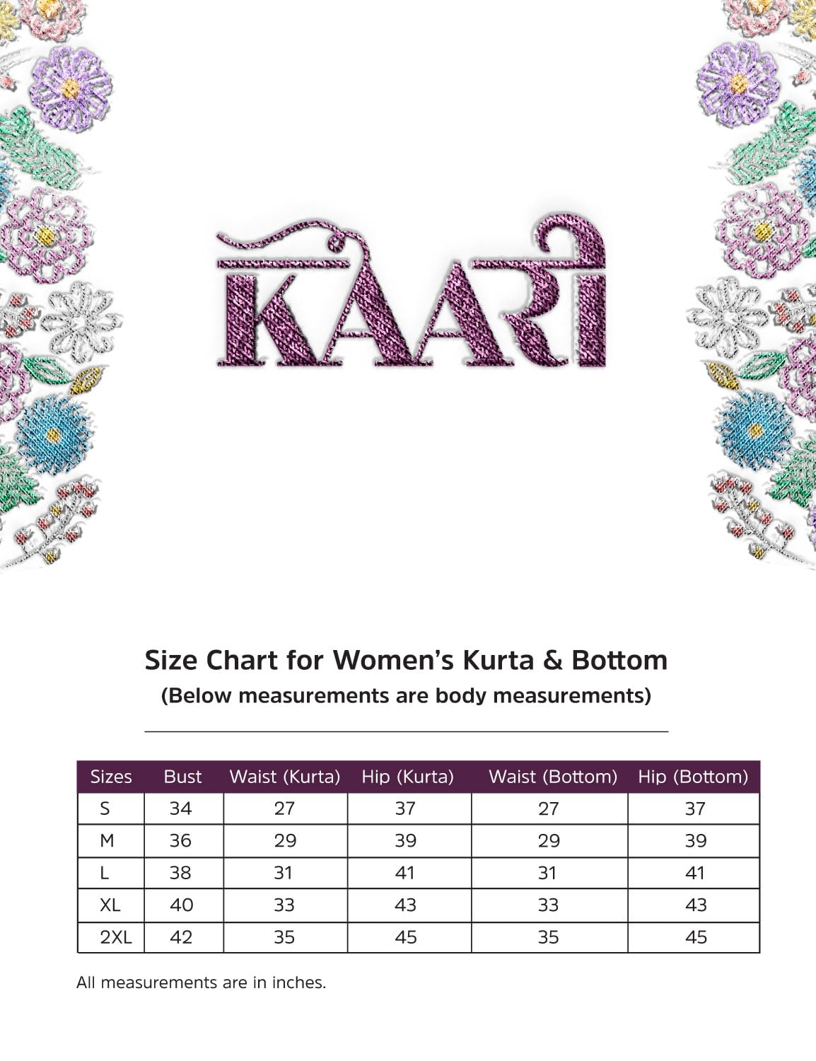 Kaari Set Kurta da donna ricamato con Dupatta, vestibilità anarkali, in organza Dupatta con ricamo multicolore, pantaloni dritti con tasca laterale, set Kurta da donna
