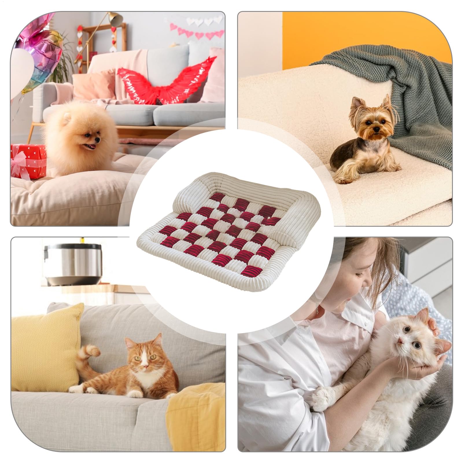 Cubierta De Sofá para Perros Cama De Franela Suave Y Gruesa De 70 | Cama Lavable Para Perros De Sofá Para Protección De Muebles Hogar Apartamento Tiempo De Siesta Y Relajación