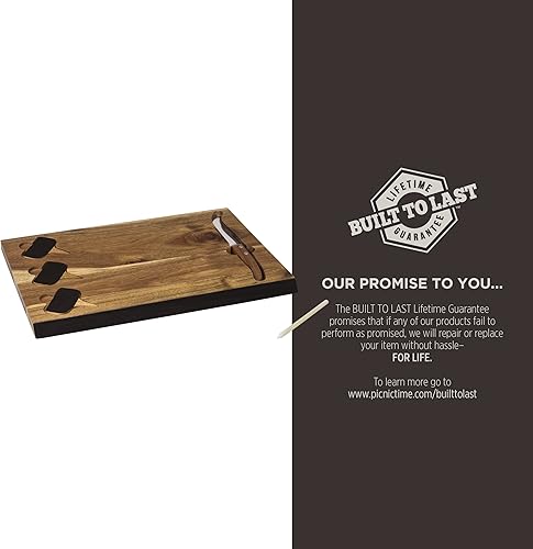 Miniatura 6 de PICNIC TIME Disney Pixar Ratatouille Delio - Juego de tabla de queso y cuchillos, juego de tabla de charcutería, tabla de cortar de madera de acacia