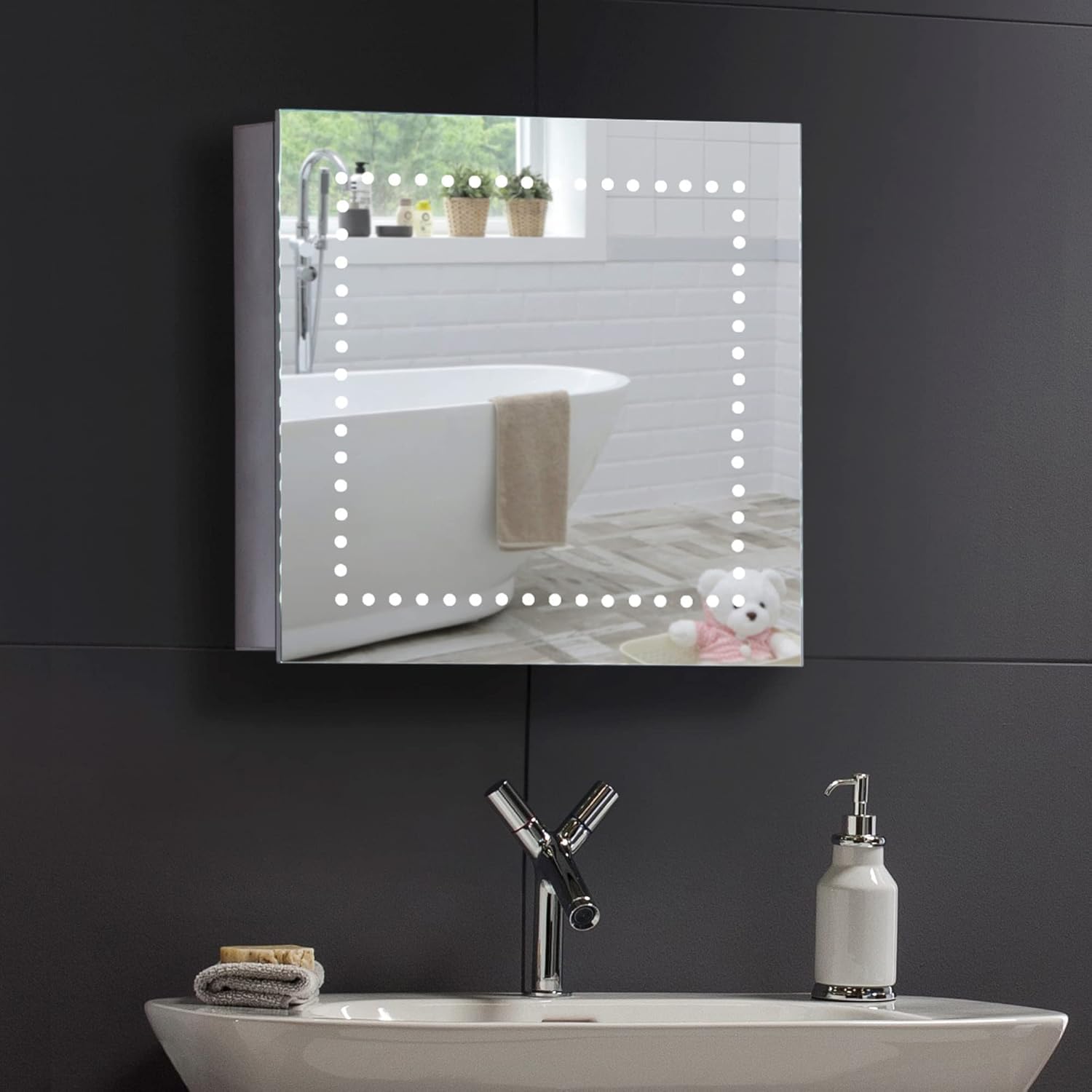 Neue Design Armoire de Toilette pour Salle de Bain avec Miroir Lumineux
