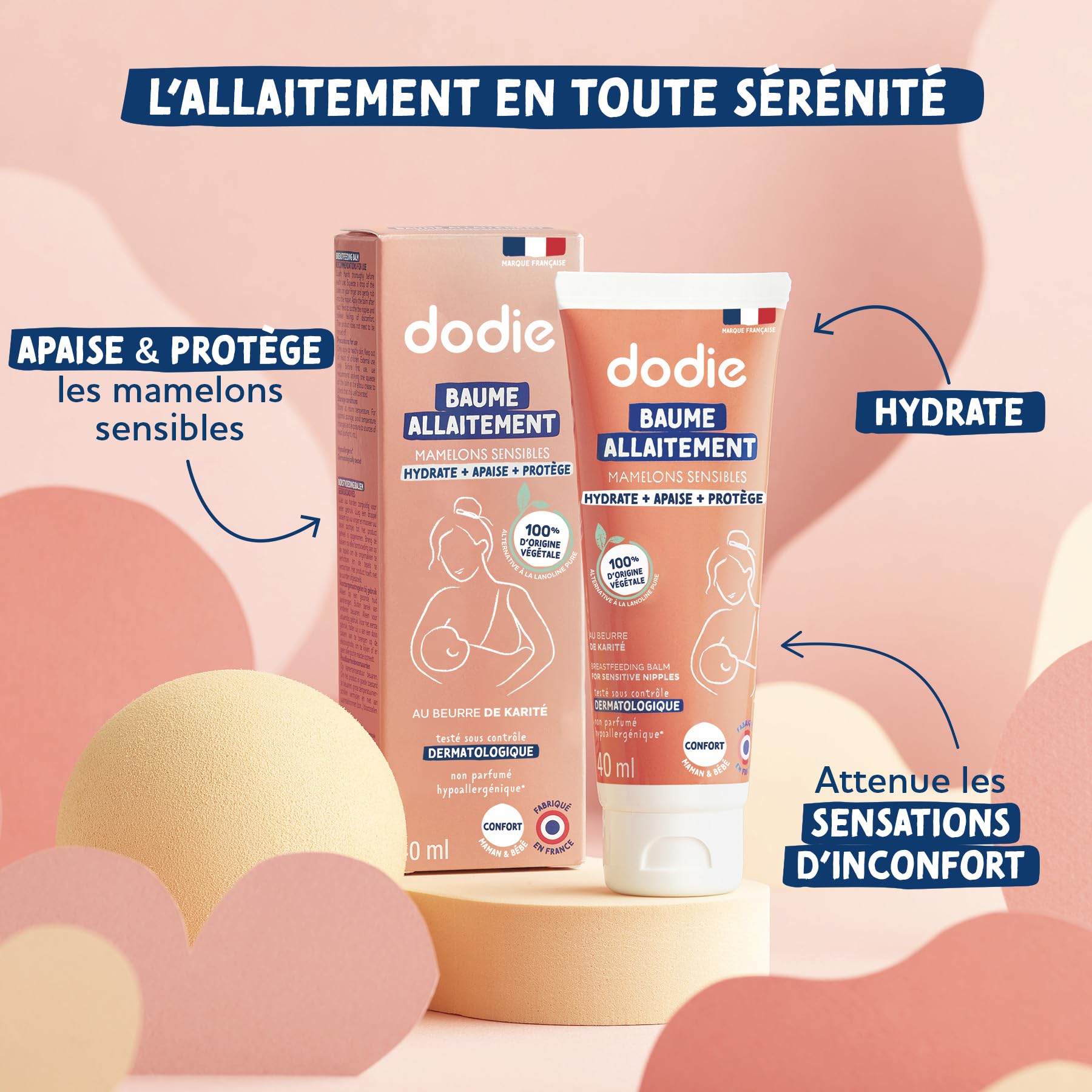 Dodie - Bálsamo para pezones, con lanolina vegetal, 40 ml (package may vary)