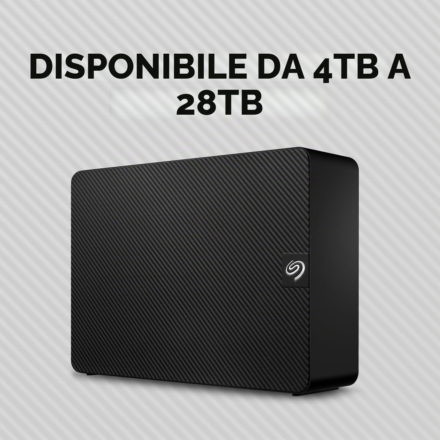 Seagate Expansion Desktop, 16 TB, Hard Disk Esterno, HDD, 3.5", USB 3.0, PC & Notebook, 2 Anni Rescue Services (STKP16000402), Amazon Exclsusivo