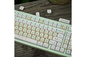 PBT Duck Keycaps Set: MOA Profile Cute Keycaps 143 Keys Custom Dye-Sublimation...