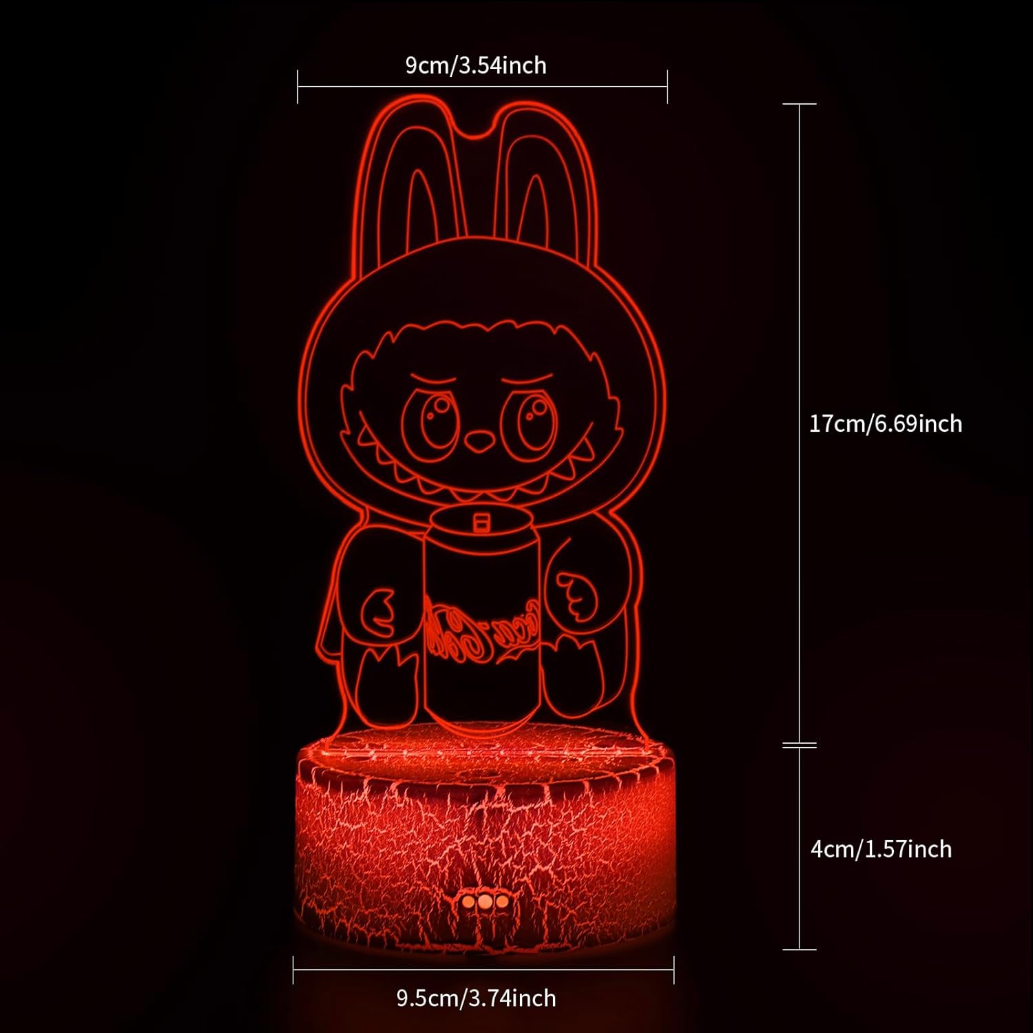 Cartoon Night Light,Cute Night Light, Anime Charater 7 Color Change Decor Lamps,Kids Gifts for Christmas Birthday(Style3)