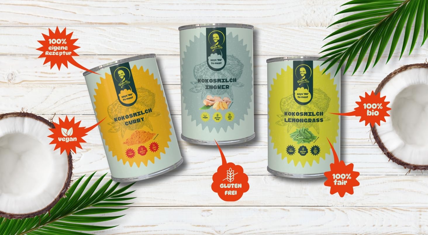 VEGAN PETE - Jackfrucht Vrikassee, veganes Fertiggericht in Bio-Qualität, 8 x 250g