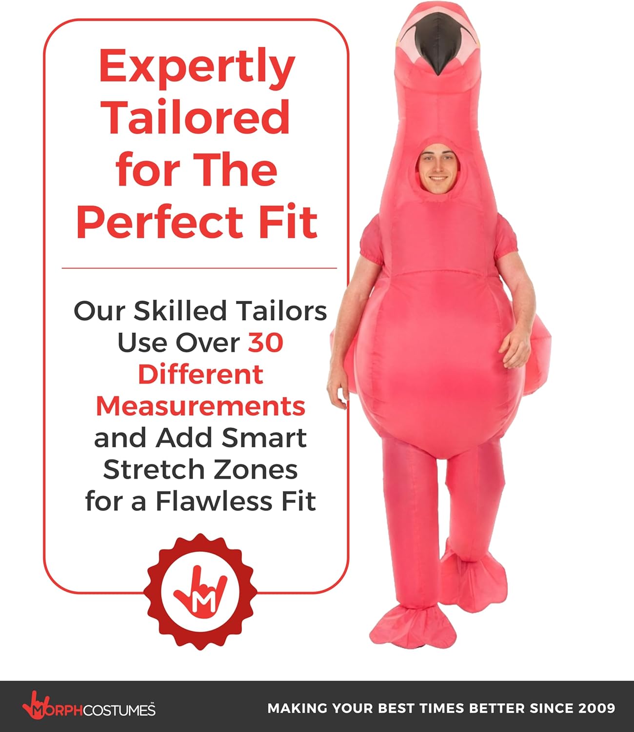 Morph Inflatable Flamingo Costume, Flamingo Costume Adult, Inflatable Costumes Adult, Blow Up Costumes for Adults