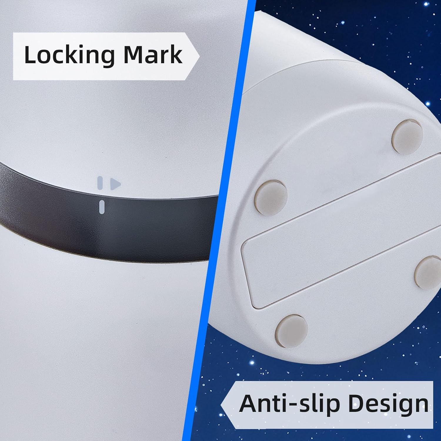 Fully Automatic Electric Pencil Sharpener for 7-12mm Pencils, Auto in&Eject, 3 Selectable Adjustable Pencil Nibs with Breathing Light (White)