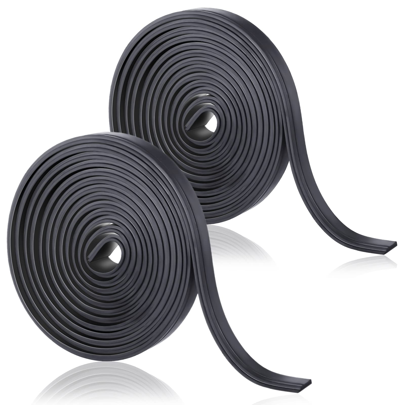 Moxweyeni 75 Inches Flexible Magnetic Strip Insert Shower Door Magnetic Strip Replacement Magnet Shower Door Replacement Parts for Framed Semi Framed Swinging Glass (1 Roll)