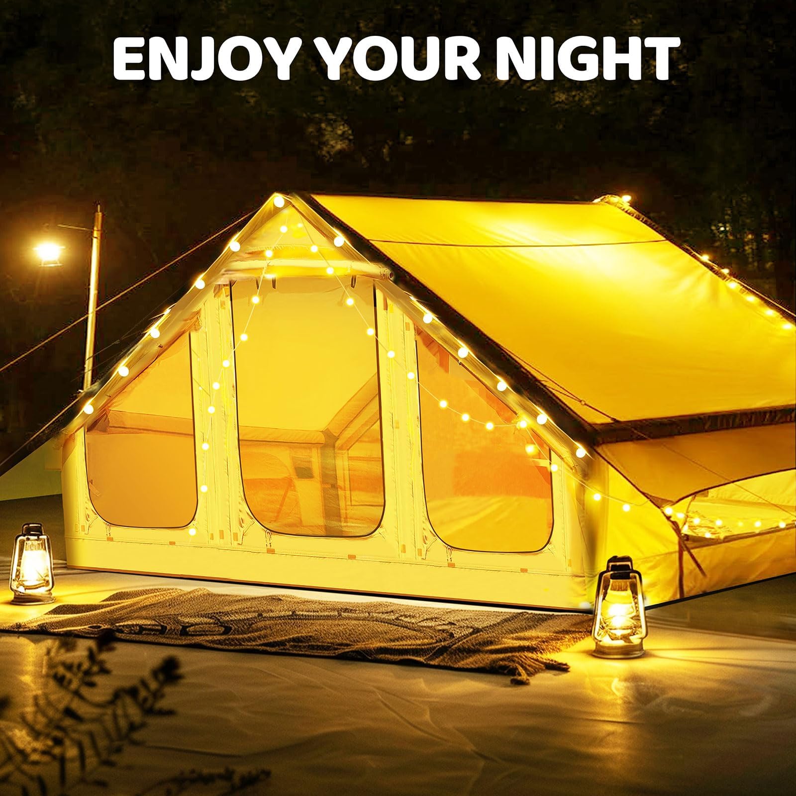 Ytaoeo Aufblasbares Zelt für Camping Outdoor Zelt Aufblasbares Gampingzelt aus Wasserdichtem Oxford-Stoff Air Glamping Zelte, Verschiedene Optionen