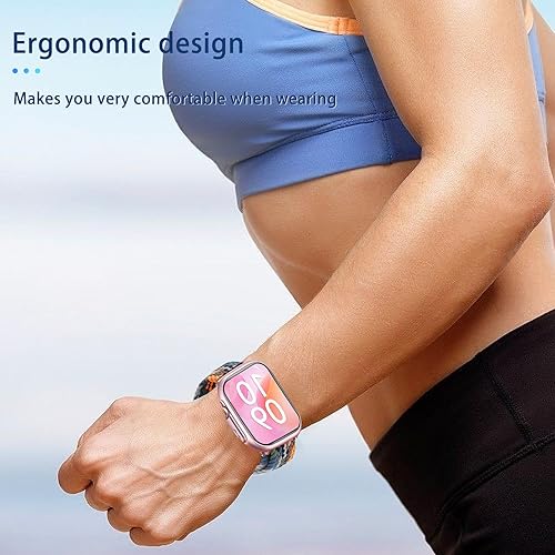 Band for SWGOTA G62 Smart Watch, SmartWatch Replacement Band,Nylon Braided Strap,Adjustable Wristband,Women Men,Replacement Strap for SWGOTA G62 SmartWatch(Colorful)