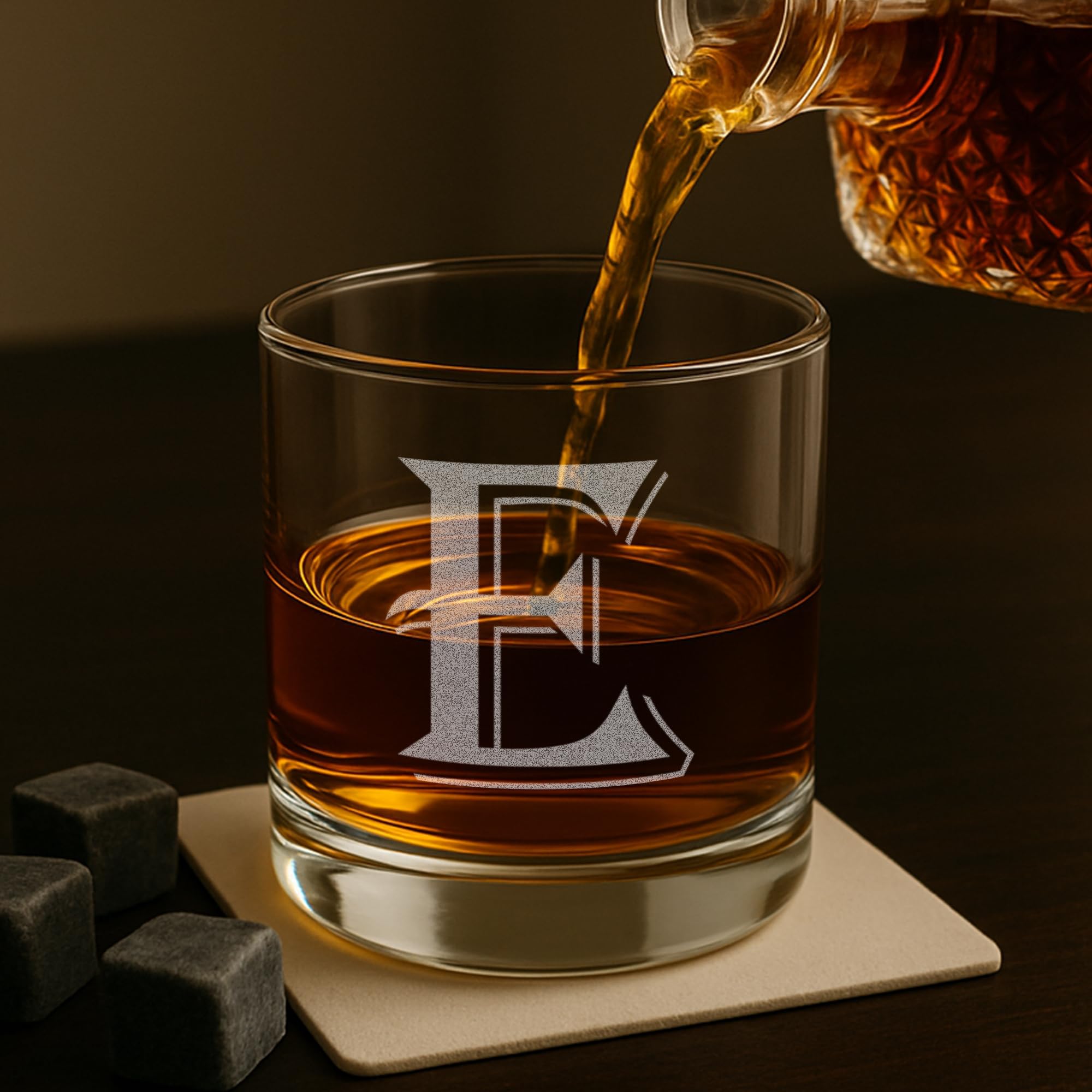 4 piezas de 11 oz grabado Heavy Base rocas gafas elegante vidrio uso como un multiusos bebidas cristal o como un rocas vidrio regalo perfecto para cualquier especial occasion- por: sobre la Rox