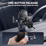 Miracase Phone Holder for Car Vent【2026 Wider Clamp & Metal Hook】 Car Phone Holder Mount for Vent Clip Hand Free Cell Phone Car Mount for iPhone 17 Pro Max 16 15 14 13 12 Samsung S25 Car Accesorries