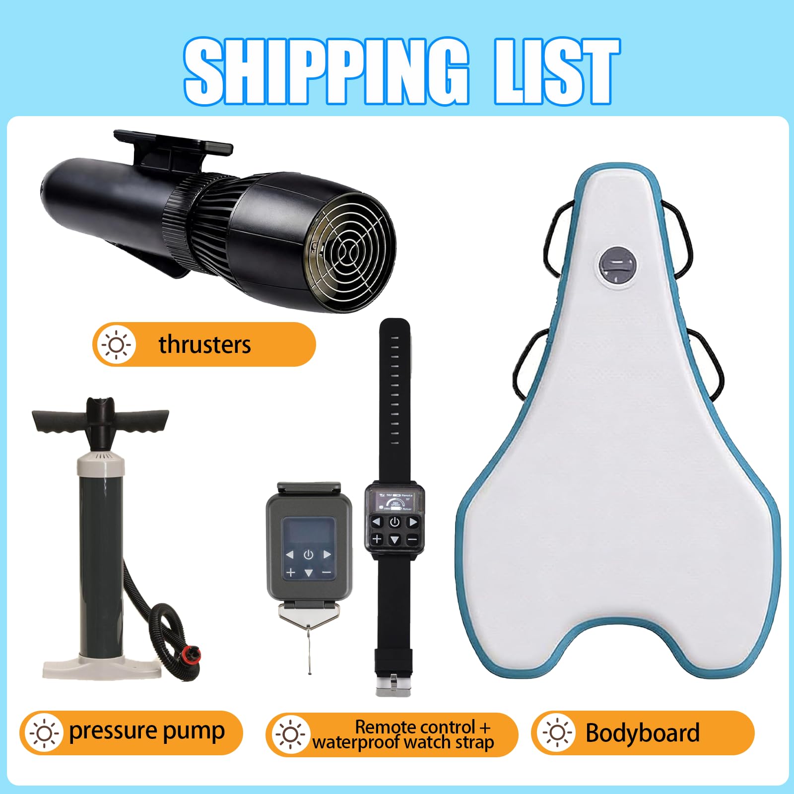 Surf eléctrico para Adultos, 3 en 1 Scooter de Buceo & Tabla Paddle Surf Inflable, Sistemas de propulsión Desmontable, Material Suave, para Sup Buceo Viajes
