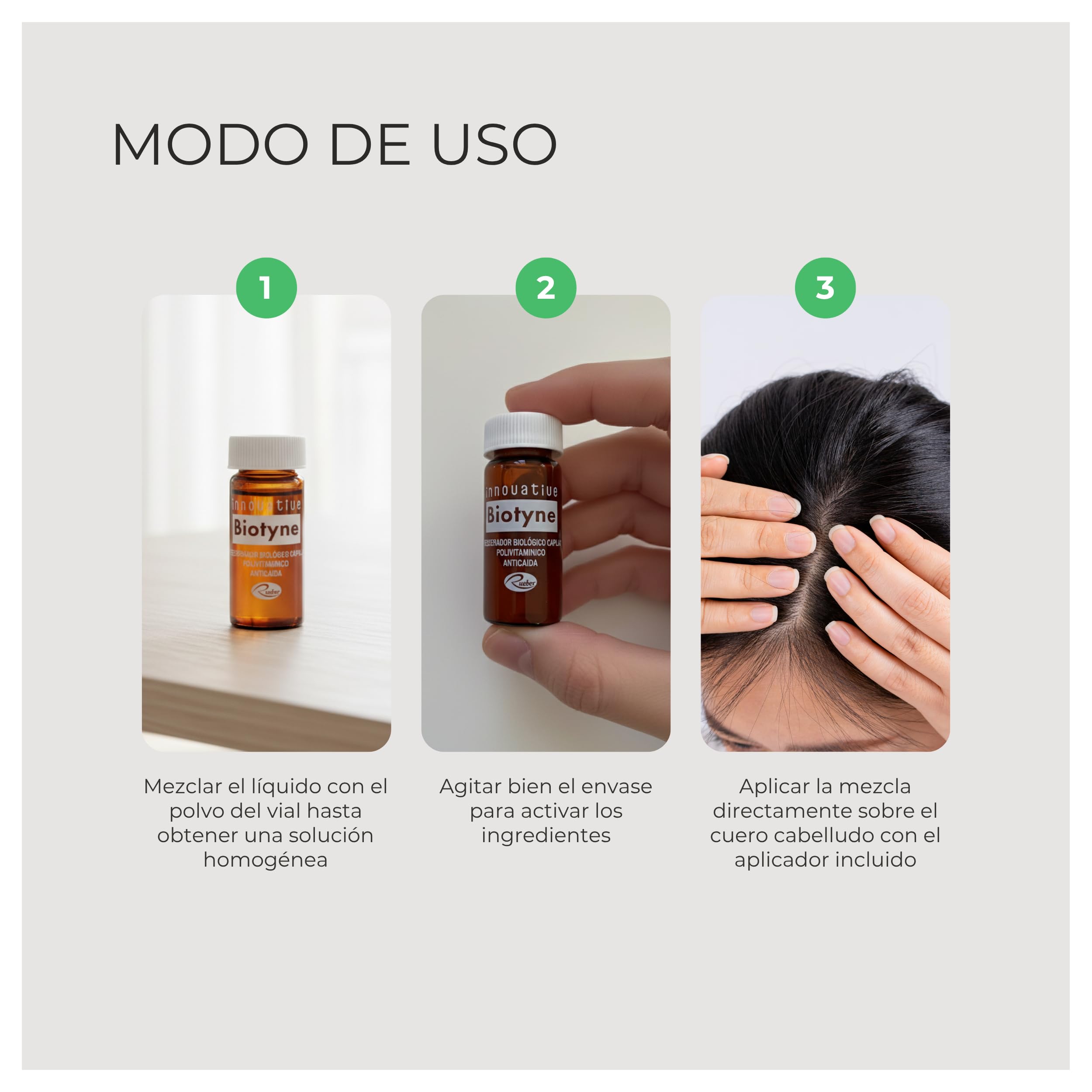 Ampollas de Biotina Para el Cabello 5uds | Tratamiento de Vitaminas Para el Pelo y Anticaida Cabello Mujer y Hombre | Vitaminas Pelo | Ampollas Para la Regeneración de Piel y Cabello