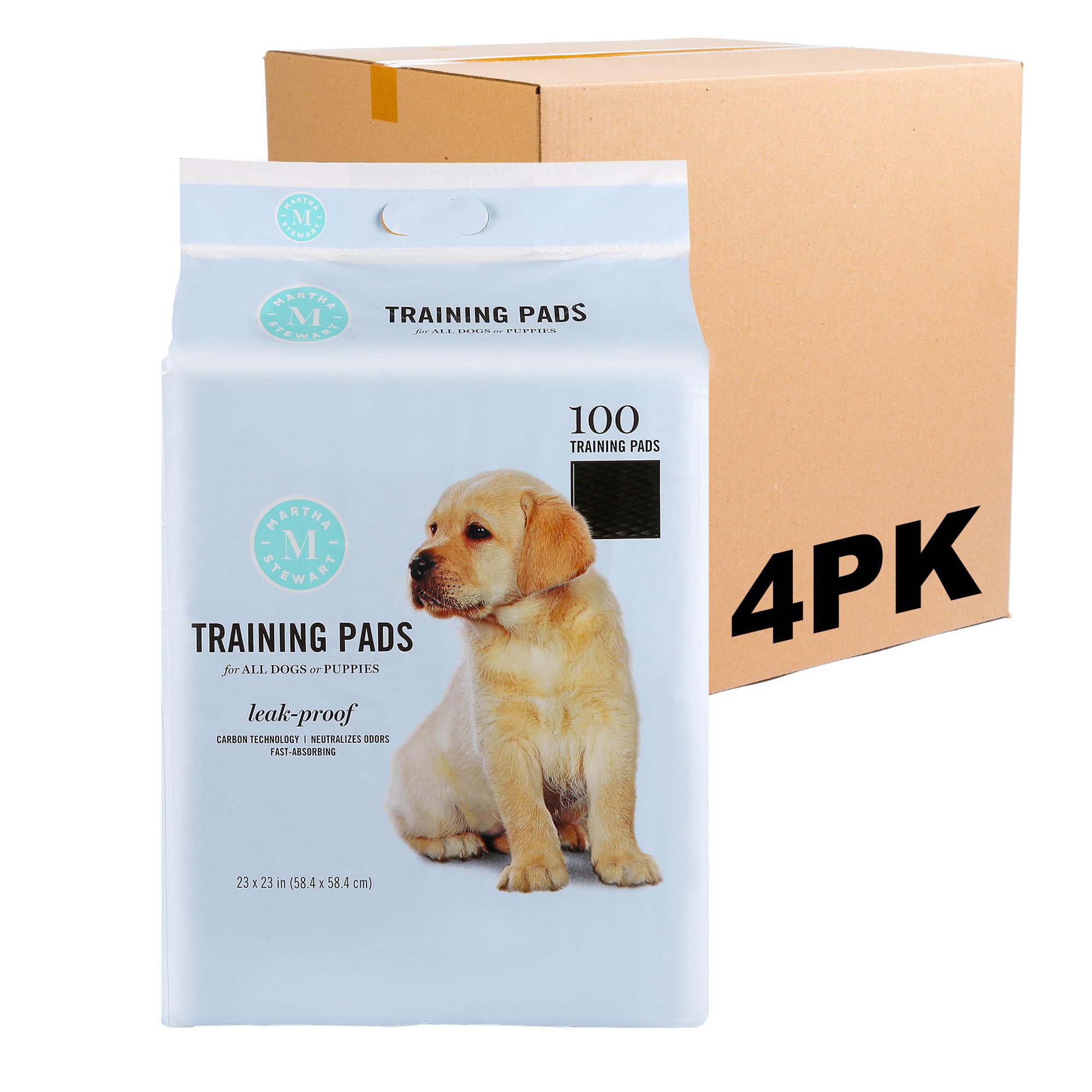 Martha Stewart for Pets Training Pads for All Dogs & Puppies | 23" x 23" Puppy Pads Effective Way to Train Your Dog or Puppy and Keep Your Home Clean (Pack of 1,100 Count Total)