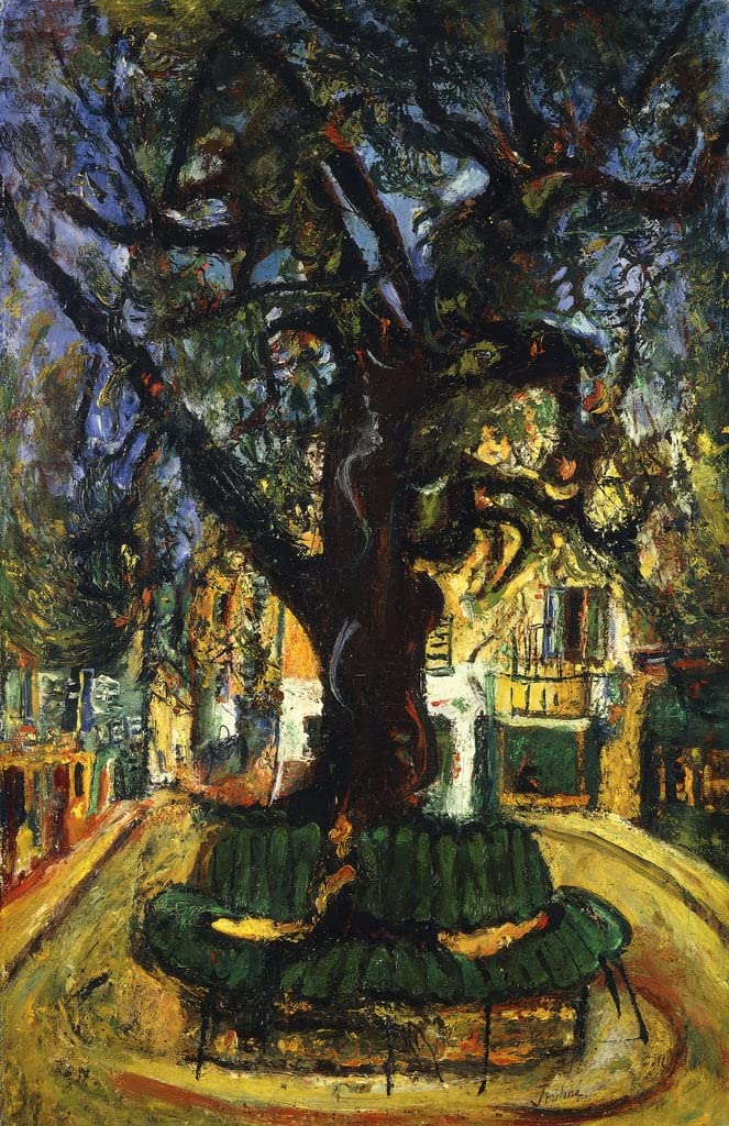 Tableau l'Arbre à Vence par Chaim Soutine poster décoration chambre impression 60x90cm - 5