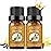 Sedbuwza Vanilla Essential Oil Set, 2 Pack Vanilla Aromatherapy Oils for Massage, Diffuser, Perfume, Soap, Candle Making 2 x 10 ml