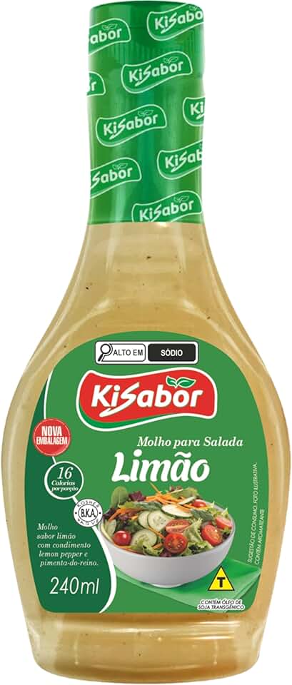 Molho para Salada Limão, Kisabor, 240 Gramas
