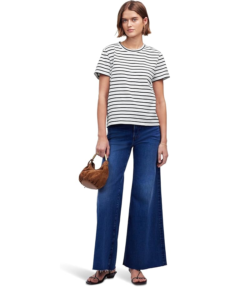 Madewell Cotton Perfect Crewneck Tee Stripe - #4 of 4