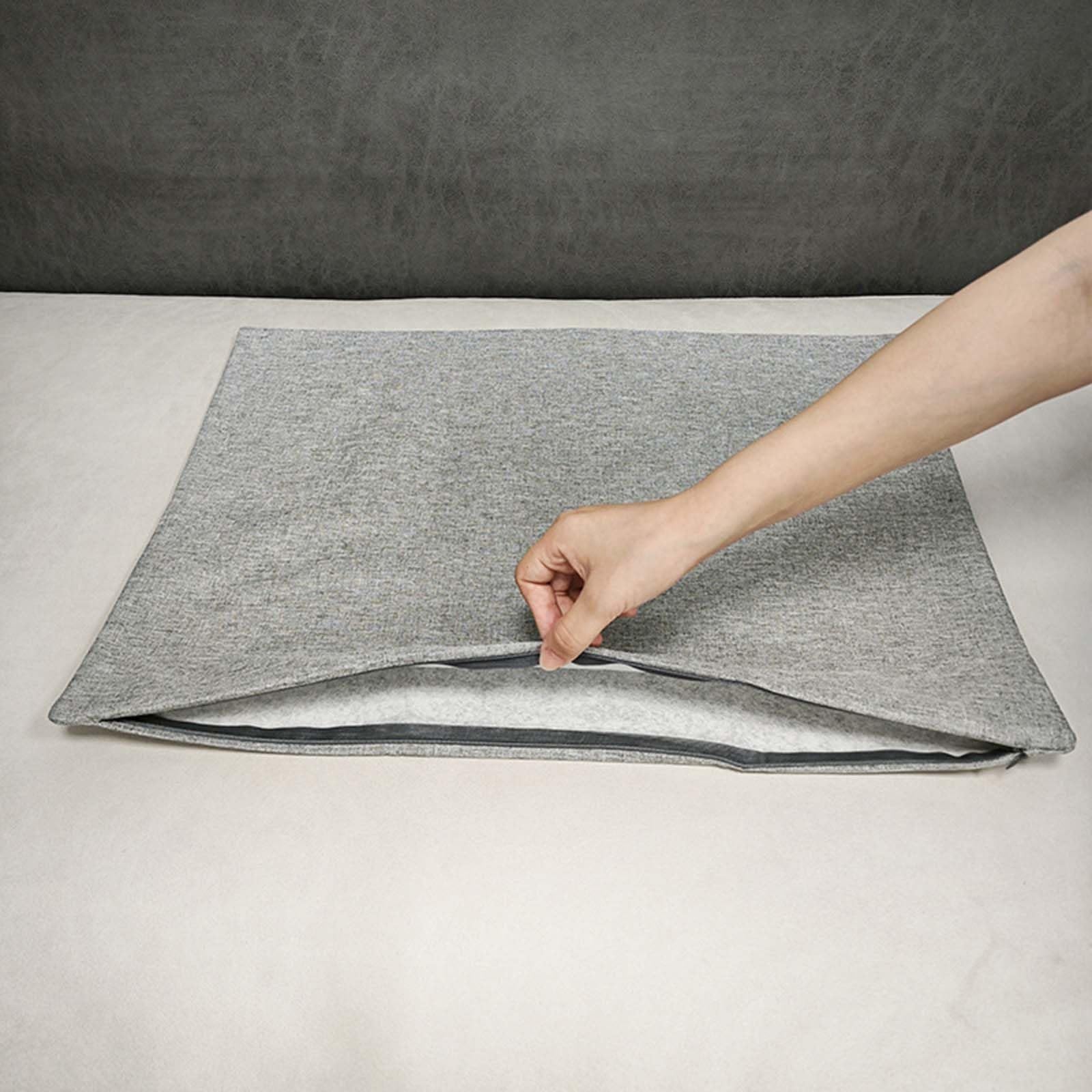 Federe Per Cuscini 60x90 Cm - Morbide, Con Cerniera Invisibile, Per Divano E Camera