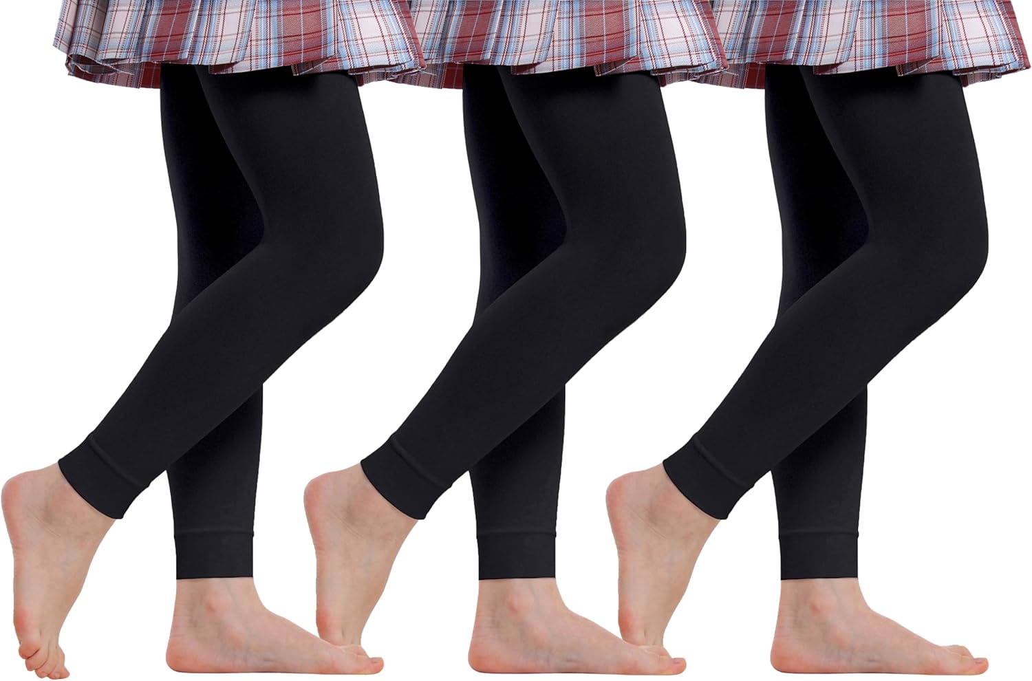 Girls Footless Tights for Dance Ballet Super Soft Leggings for Toddler Students Children Stockings