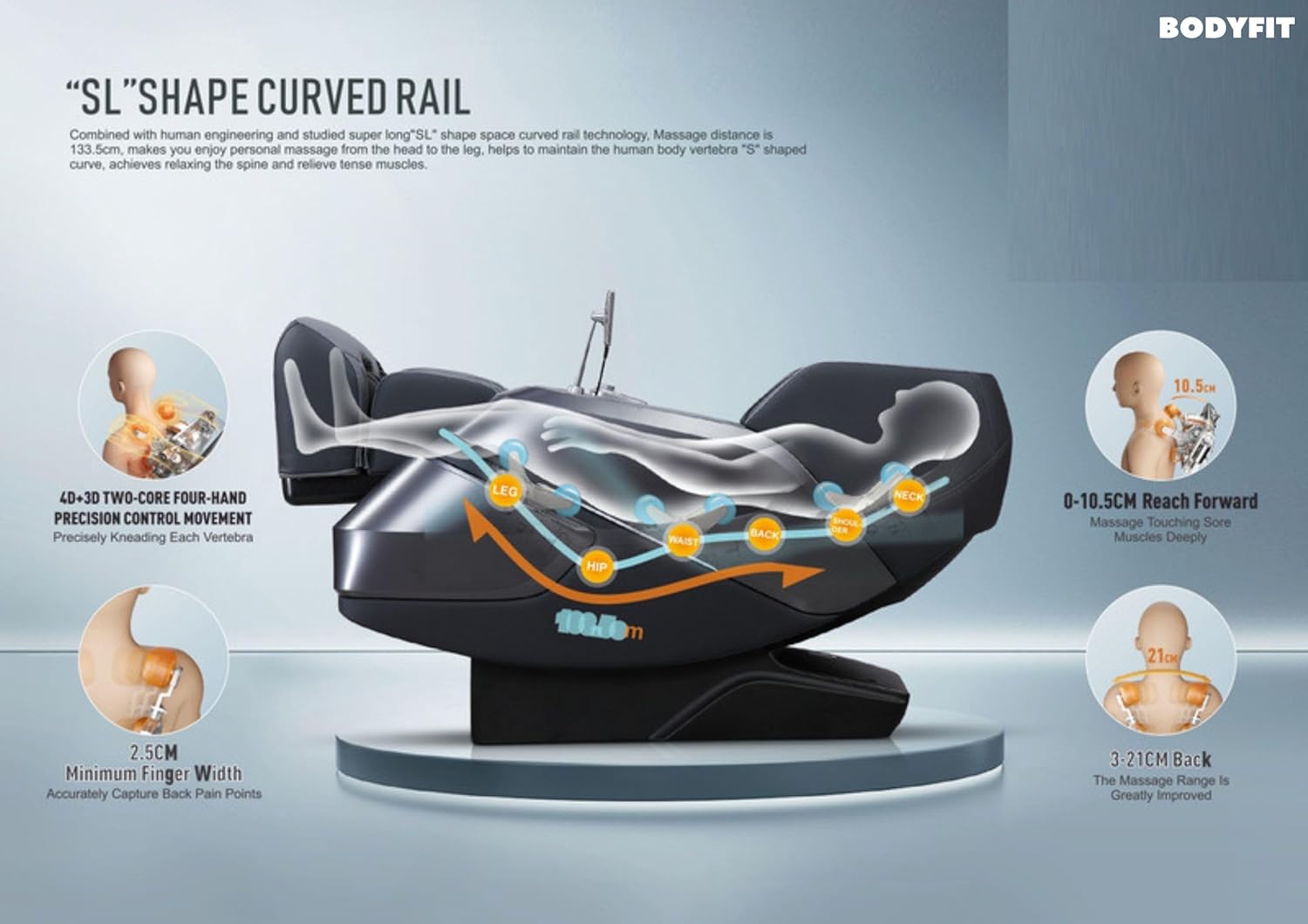 Bodyfit ISMART 4D+ Inteller Smart Full Body Massage Chair with Health Detection Bodyfit ISMART 4D+ Inteller Smart Full Body Massage Chair with Health Detection