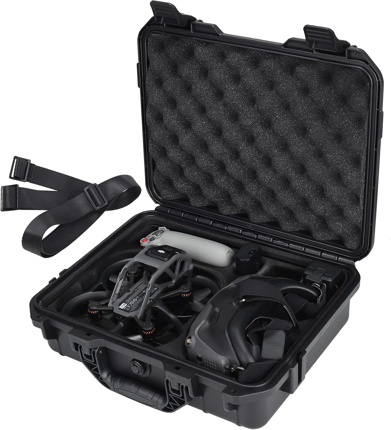 Lykus Titan AT110 Waterdichte Koffer voor DJI Avata, Goggles 2/Integra, RC Motion 2, en FPV-afstandsbediening, Ondersteuning tot 9 Avata-batterijen en 3 Goggles-batterijen [ALLEN KOFFER