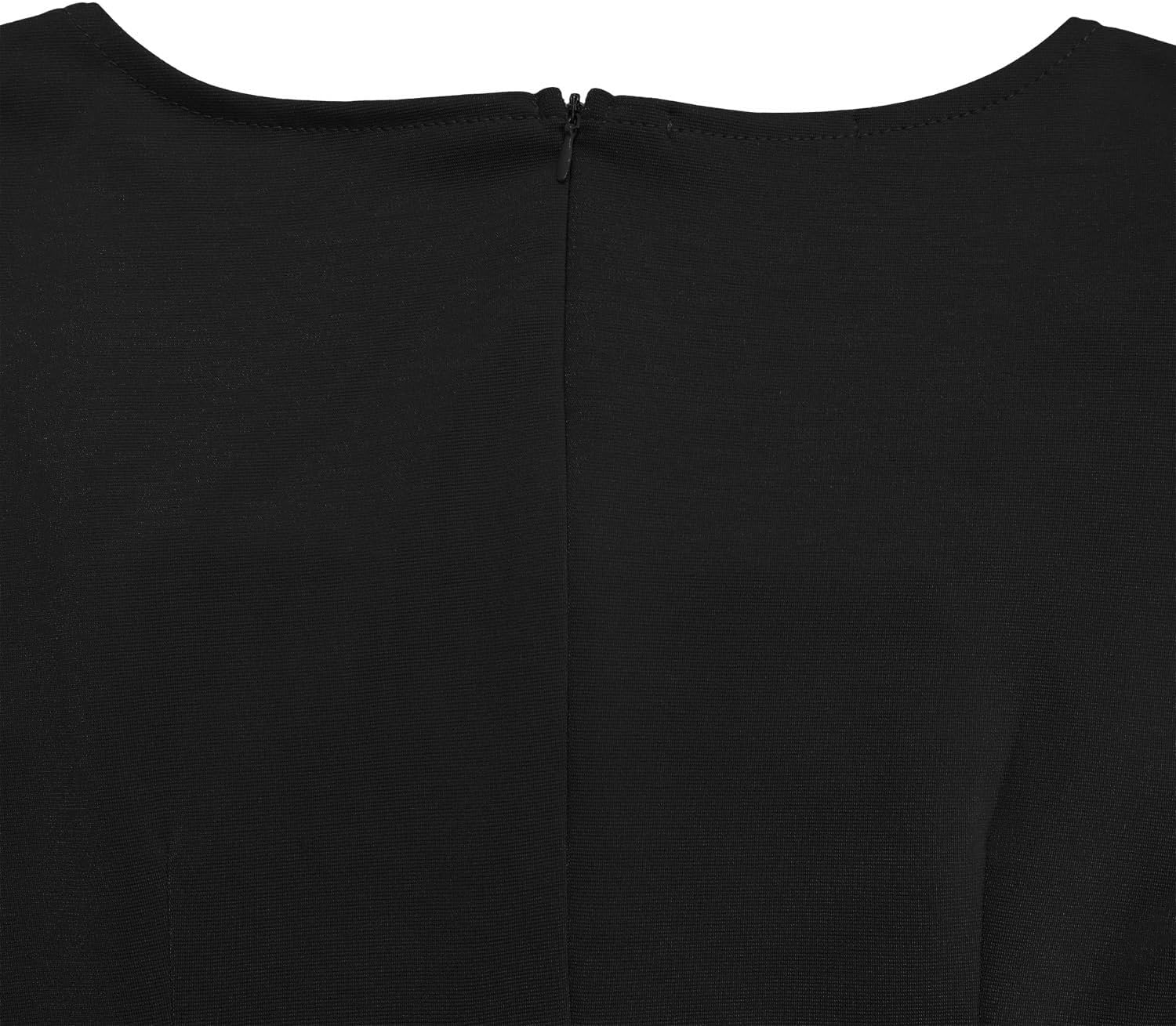 Elainone Women's Ruffle Short Sleeve Swing A Line Dress Party Wedding Guest Dressy Semi Formal Business Casual Dresses - Image 5