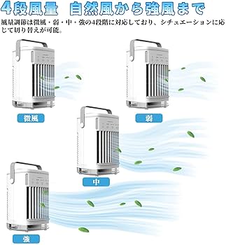 Amazon.co.jp: IEYOI 冷風 機【4段階強力風量】 700ml大容量