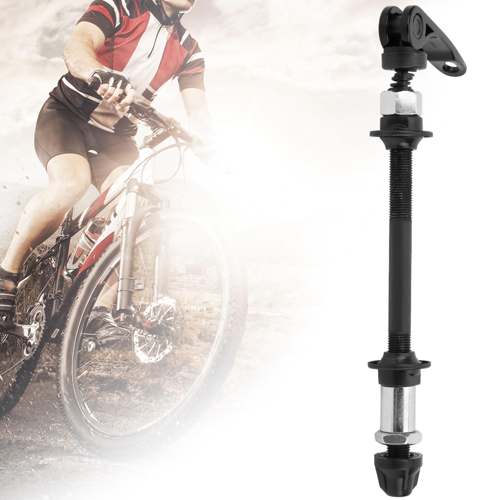Axe De Fourche Arrière Vélo - 168 Mm - Pas De Filetage 1.0 - Compatible Cadres 142x12 Mm - Alliage Aluminium