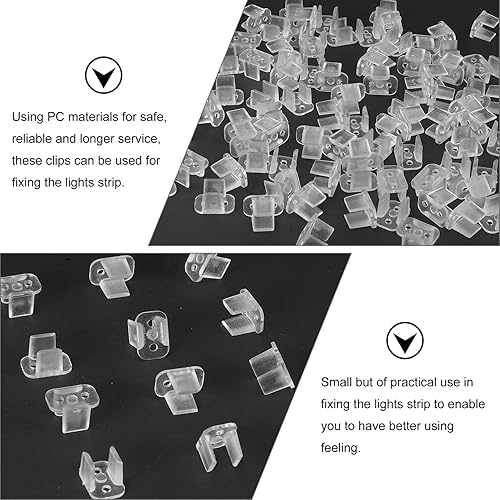 Miniatura 4 de 200 piezas de tiras de milímetros, luces de fiesta, montaje familiar, tira de luz de pared para soporte, montaje de neón, lámpara de iluminación de