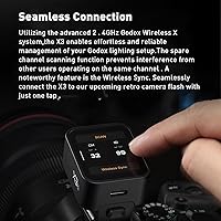 Vista 5 de GODOX Disparador de flash X3 X3C X3-C para cámaras Canon, transmisor de pantalla táctil OLED inalámbrico TTL de 2.4G, batería de litio incorporada